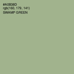 #A0B38D - Swamp Green Color Image